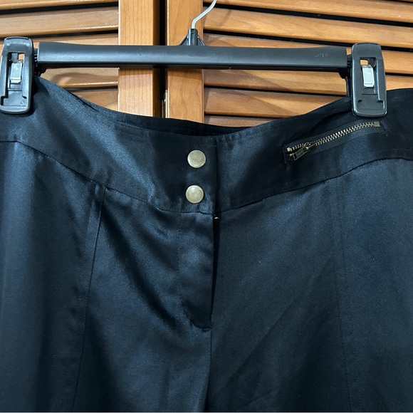 Express Y2K 100% silk black cargo jogger - Picture 5 of 8